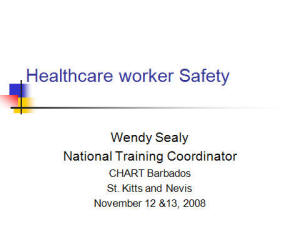 Healthcare worker Safety