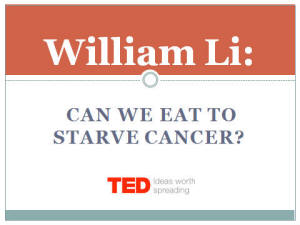 Can we eat to starve cancer?