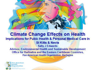 Climate Change Effects on Health
